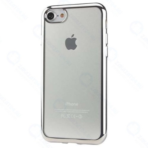 Чехол EVA для iPhone 7/8, прозрачный/серебристый  (IP8A010S-7)