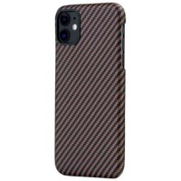 Чехол PITAKA для iPhone 11, коричневый/черный (KI1106R)