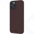 Чехол Pitaka MagEZ Case для iPhone 12 Pro, черно-красный, кевлар (арамид)
