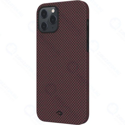 Чехол PITAKA для iPhone 12 Pro/12, красный/черный (KI1204P)