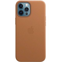 Чехол Apple Leather MagSafe для iPhone 12 Pro Max Saddle Brown (MHKL3ZE/A)