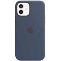 Чехол Apple Silicone MagSafe для iPhone 12/12 Pro Deep Navy (MHL43ZE/A)