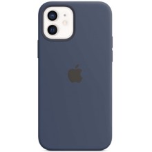 Чехол Apple Silicone MagSafe для iPhone 12/12 Pro Deep Navy (MHL43ZE/A) Чехол Apple Silicone MagSafe для iPhone 12/12 Pro Deep Navy (MHL43ZE/A)