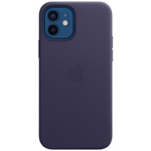 Чехол Apple Leather Case MagSafe для iPhone 12/12 Pro Deep Violet (MJYR3ZE/A)