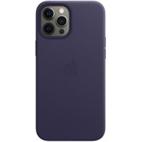 Чехол Apple Leather Case MagSafe для iPhone 12 Pro Max Deep Violet (MJYT3ZE/A)