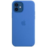 Чехол Apple Silicone Case MagSafe для iPhone 12/12 Pro Capri Blue (MJYY3ZE/A)