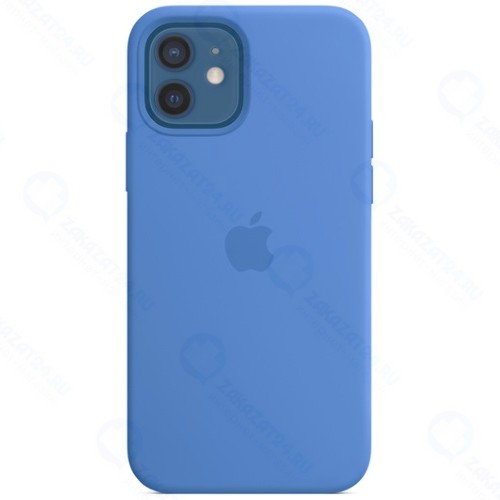 Чехол Apple Silicone Case MagSafe для iPhone 12/12 Pro Capri Blue (MJYY3ZE/A)