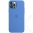 Чехол Apple Silicone Case MagSafe для iPhone 12/12 Pro Capri Blue (MJYY3ZE/A)