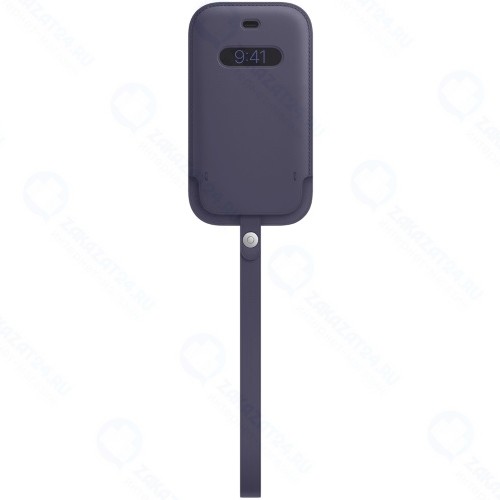 Чехол Apple Leather Sleeve MagSafe для iPhone 12 mini Deep Violet (MK093ZE/A)