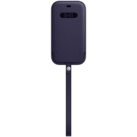 Чехол Apple Leather MagSafe для iPhone 12/12 Pro Deep Violet (MK0A3ZE/A)