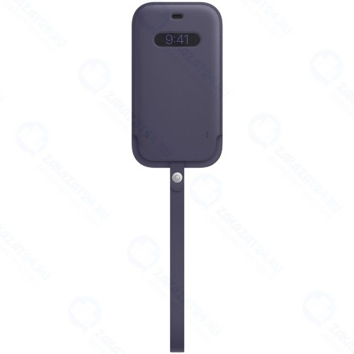 Чехол Apple Leather MagSafe для iPhone 12/12 Pro Deep Violet (MK0A3ZE/A)
