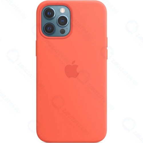 Чехол Apple Silicone MagSafe для iPhone 12 Pro Max Electric Orange (MKTX3ZE/A)