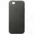 Чехол Apple Leather Case для iPhone SE Black (MMHH2ZM/A)