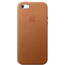 Чехол Apple Leather Case для iPhone SE Saddle Brown (MNYW2ZM/A)