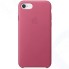 Чехол Apple для iPhone 8/7 Leather Case Pink Fuchsia (MQHG2ZM/A)