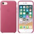 Чехол Apple для iPhone 8/7 Leather Case Pink Fuchsia (MQHG2ZM/A)