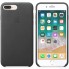 Чехол Apple для iPhone 8 Plus/7 Plus Leather Case Black (MQHM2ZM/A)