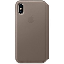 Чехол Apple для iPhone X Leather Folio Taupe (MQRY2ZM/A) Чехол Apple для iPhone X Leather Folio Taupe (MQRY2ZM/A)