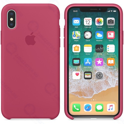 Чехол Apple для iPhone X Silicone Case Rose Red (MQT82ZM/A)