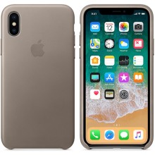 Чехол Apple для iPhone X Leather Case Taupe (MQT92ZM/A) Чехол Apple для iPhone X Leather Case Taupe (MQT92ZM/A)