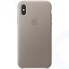 Чехол Apple для iPhone X Leather Case Taupe (MQT92ZM/A)