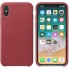 Чехол Apple для iPhone X Leather Case Red (MQTE2ZM/A)