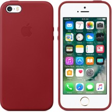 Чехол Apple для iPhone 5/5s/SE Leather Case Red(MR622ZM/A)