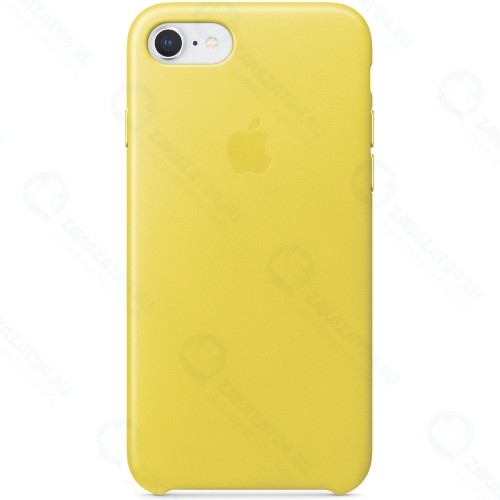 Чехол Apple Leather Case для iPhone 8/7 Spring Yellow (MRG72ZM/A)