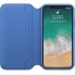 Чехол Apple Leather Folio  для iPhone X Electric Blue (MRGE2ZM/A)
