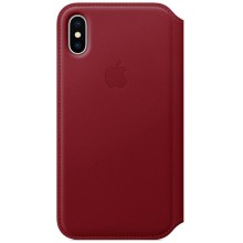 Чехол Apple Leather Folio для iPhone X (PRODUCT) Red (MRQD2ZM/A) Чехол Apple Leather Folio для iPhone X (PRODUCT) Red (MRQD2ZM/A)