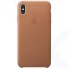 Чехол Apple Leather Case для iPhone Xs Saddle Brown (MRWP2ZM/A)