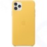 Чехол Apple Leather Case для iPhone 11 Pro Max Meyer Lemon (MX0A2ZM/A)