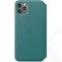 Чехол Apple Leather Folio для iPhone 11 Pro Max Peacock (MY1Q2ZM/A)