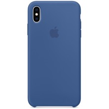 Чехол Apple Silicone Case для iPhone Xs Max Delft Blue