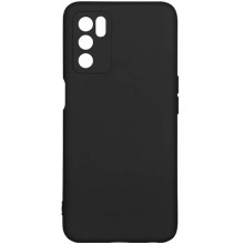Чехол DF для Oppo A16, силиконовый с микрофиброй Black (oOriginal-14)