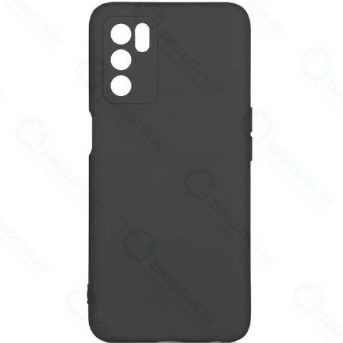 Чехол DF для Oppo A16, силиконовый с микрофиброй Black (oOriginal-14)