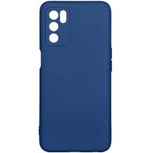 Чехол DF для Oppo A16, силиконовый с микрофиброй Blue (oOriginal-14)