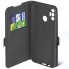 Чехол DF с флипом для Tecno Spark 7, черный (tFlip-02 Bl)