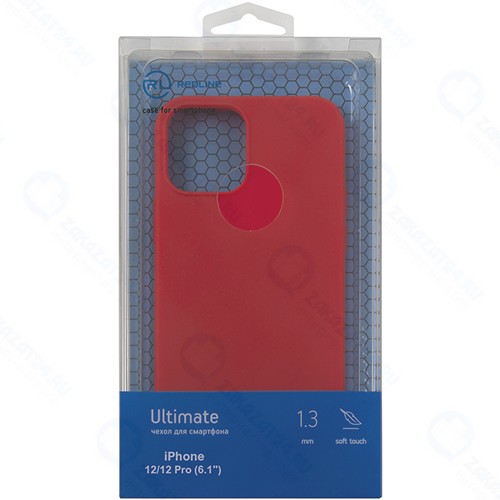Чехол RED-LINE Ultimate для iPhone 12/12 Pro, красный (УТ000021880)