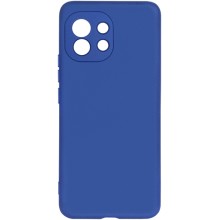 Чехол DF для Xiaomi Mi 11, силикон с микрофиброй, синий (xiOriginal-18)