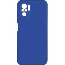 Чехол DF для Xiaomi Redmi Note 10/10S, силикон с микрофиброй, синий (xiOriginal-19)