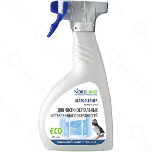 Активный спрей Nordland для чистки стеклянных и зеркальных поверхностей 500 мл.