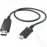 Кабель Hama micro USB-B, USB-A, 0,6 м Black (00173672)