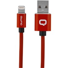Кабель Qumo MFI С48 USB-Apple 8 pin, 1,2 м Red (30021)