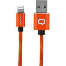 Кабель Qumo MFI С48 USB-Apple 8 pin, 1,2 м Orange (30022)