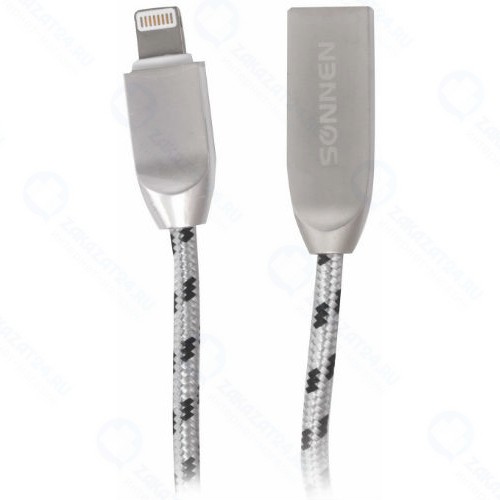 Кабель для iPod, iPhone, iPad Sonnen USB 2.0-Lightning Premium, 1 м (513126)