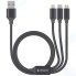 Кабель для iPod, iPhone, iPad Deppa Ligthning - microUSB/USB-C, 1,2 м (72299)