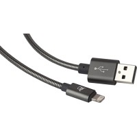 Кабель Elray USB/8-pin Lightning 0,2 м Grey (ALMBC02GR)