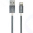Кабель InterStep Apple Lightning - USB 2.0 Nylon, 1 м, Space Gray