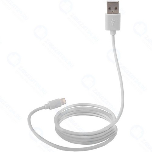 Кабель Canyon USB-Lightning, 1 м, белый (CNS-MFICAB01W)